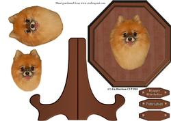 Pomeranian Plaque & Stand