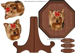 Yorkshire Terrier Plaque & Stand