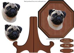 Pug Plaque & Stand