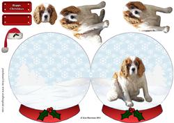 Cavalier King Charles Spaniel Christmas Snow Globe