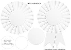 White Rosette 3D Decoupage