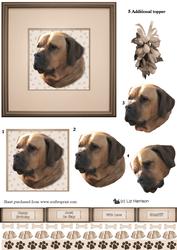 Mastiff 3D Decoupage