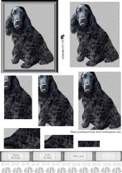 Cocker Spaniel Black Dog Pyramid