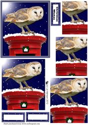 Barn Owl Post Box Pyramid