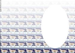 Golden Retriever Snow Scene Insert