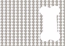 Paw Print Insert with Bone Cut Out