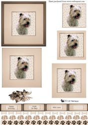 Glen of Imaal Terrier Portrait Pyramid