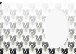 Staffordshire Bull Terrier,black & White ,insert