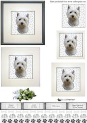 West Highland White Terrier 1 Portrait Pyramid