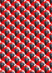 Black Labrador Heart Background Sheet
