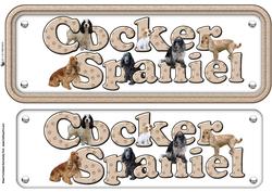 Cocker Spaniel Name Sign