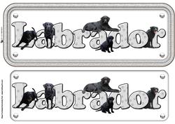 Black Labrador Name Sign