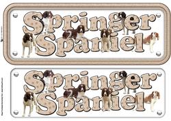 Springer Spaniel Name Sign