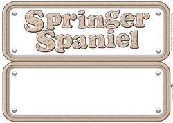 Springer Spaniel Name Sign Insert