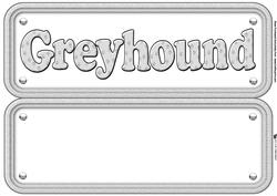 Greyhound Name Sign Insert