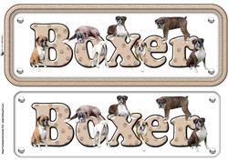 Boxer Dog Name Sign
