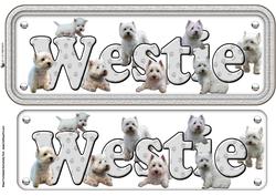 Westie Name Sign