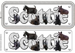 Scottie Dog Name Sign