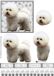 Bichon Frise 3D Decoupage