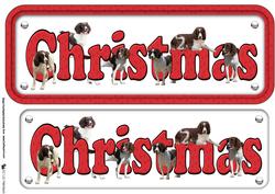 Springer Spaniel Christmas Name Sign