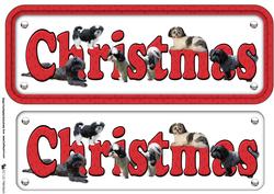 Shih Tzu Christmas Name Sign