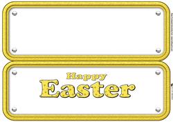 Paw Print Easter Sign Insert