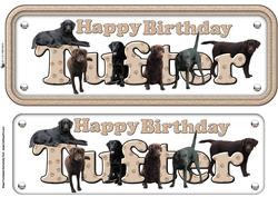Tufter Name Sign & Labradors