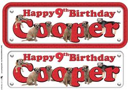 Cooper & Border Terrier Name Sign