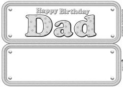Dad Paw Print Insert