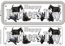 Fathers Day Scottish Terrier Name Sign