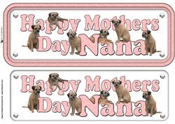 Border Terrier Happy Mothers Day Nana Sign