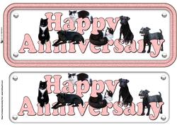 Patterdale & Cat Anniversary Sign