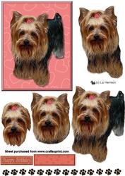 Yorkshire Terrier 3D Decoupage