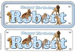 Robert name sign with Cocker Spaniels Name Sign