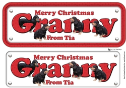 Merry Christmas Granny Name Sign & Cocker Spaniels