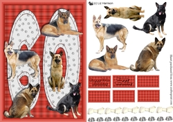 German Shepherd 60th Birthday Card