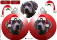 Weimaraner Red Christmas Bauble