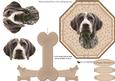 German Short Haired Pointer Plate Shaped Card & Stand