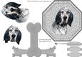 English Setter Plate Shaped Card & Stand
