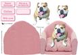 Bulldog Sat on a Pink Chair