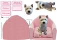 Westie on a Pink Chair