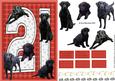 Black Labrador 21st Birthday Card