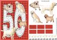 Golden Labrador 50th Birthday Card