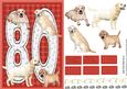 Golden Labrador 80th Birthday Card