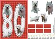 Westie 80th Birthday Card