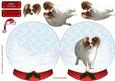 Papillon Christmas Snow Globe