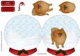 Pomeranian Christmas Snow Globe