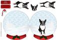 Boston Terrier Christmas Snow Globe