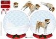 Japanese Akita Inu Christmas Snow Globe