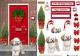 Lhasa Apso Christmas Door Step